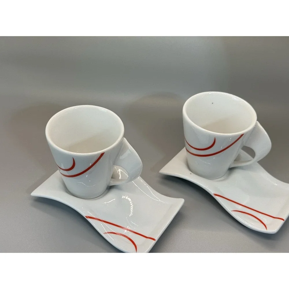 Atomic Orion MCM Espresso Set cups, saucers, sugar bowl,‎ and creamer